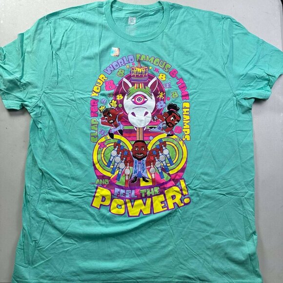 The New Day XXL T-Shirt Feel The Power 8 Time Champs - Picture 1 of 5